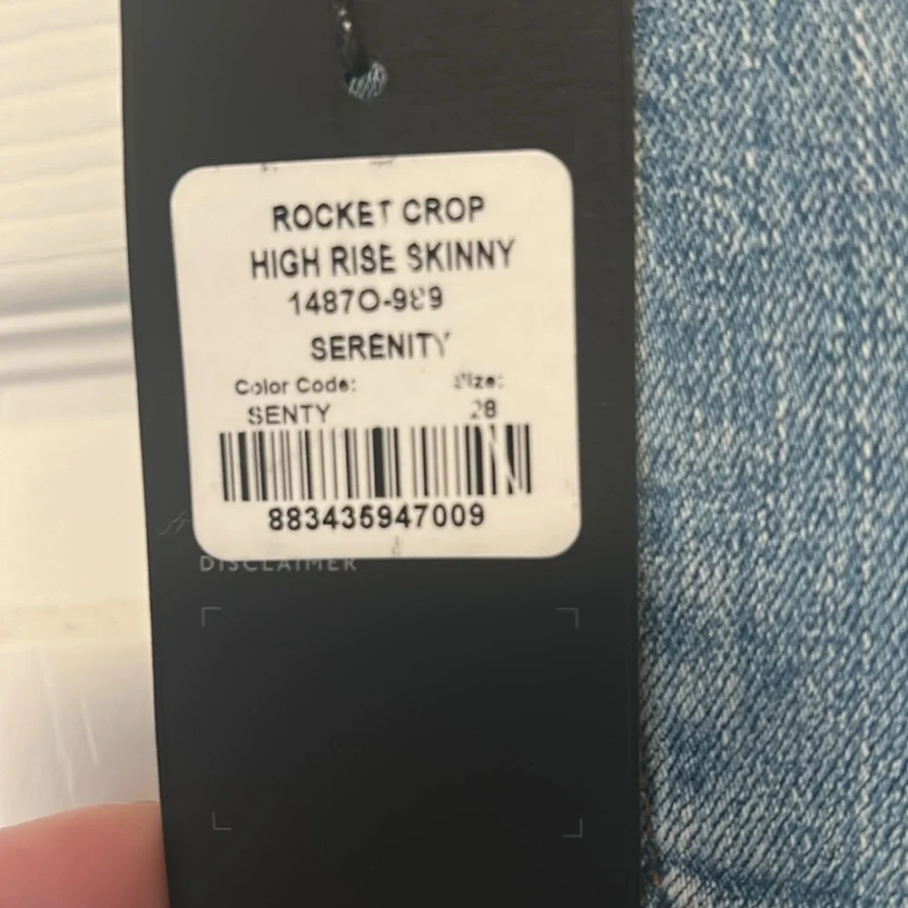 NWT Citizens of Humanity Rocket Crop High Rise Skinny Jeans Sz 28 - Picture 6 of 9